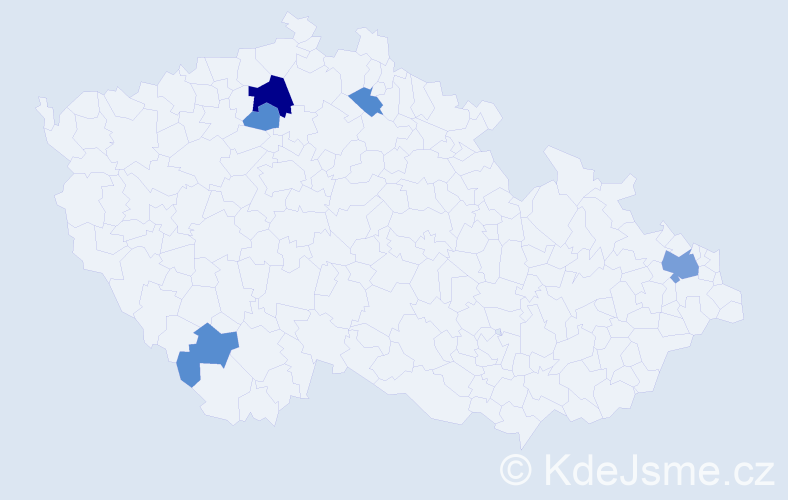 Příjmení: 'Titko', počet výskytů 11 v celé ČR
