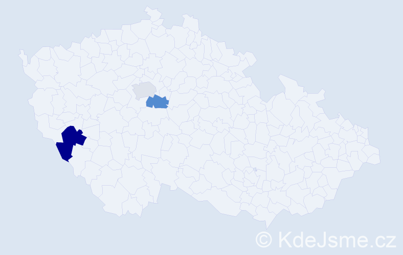 Příjmení: 'Wustinger', počet výskytů 4 v celé ČR