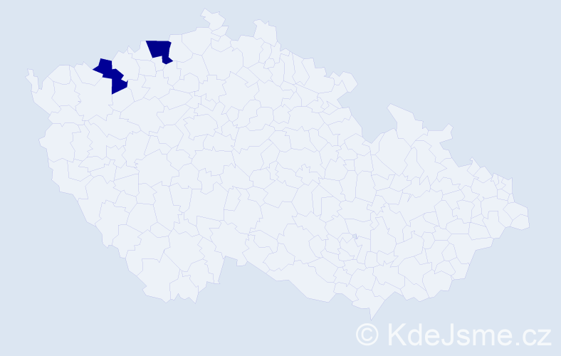 Příjmení: 'Sikorjáková', počet výskytů 3 v celé ČR