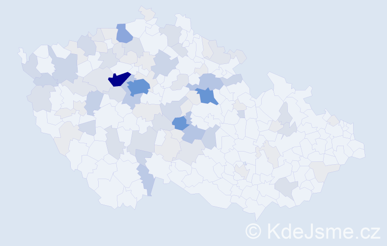 Příjmení: 'Vosyka', počet výskytů 316 v celé ČR