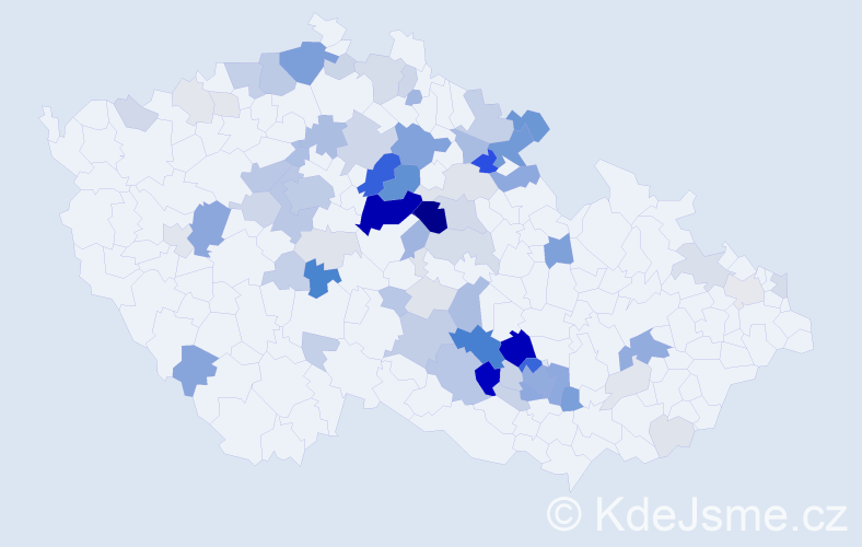 Příjmení: 'Koláčná', počet výskytů 299 v celé ČR