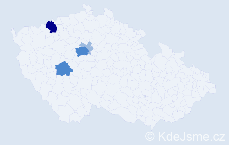 Příjmení: 'Kutchan', počet výskytů 9 v celé ČR