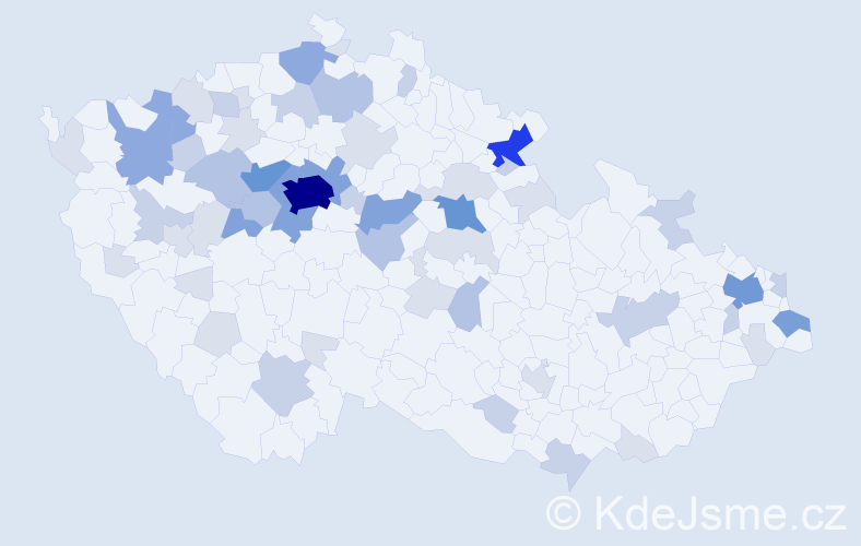 Příjmení: 'Kaufmanová', počet výskytů 171 v celé ČR