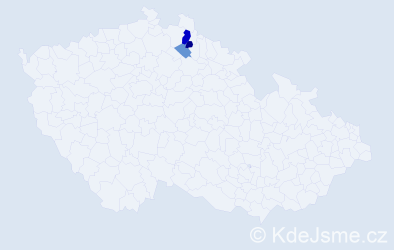 Příjmení: 'Gönnerth', počet výskytů 6 v celé ČR