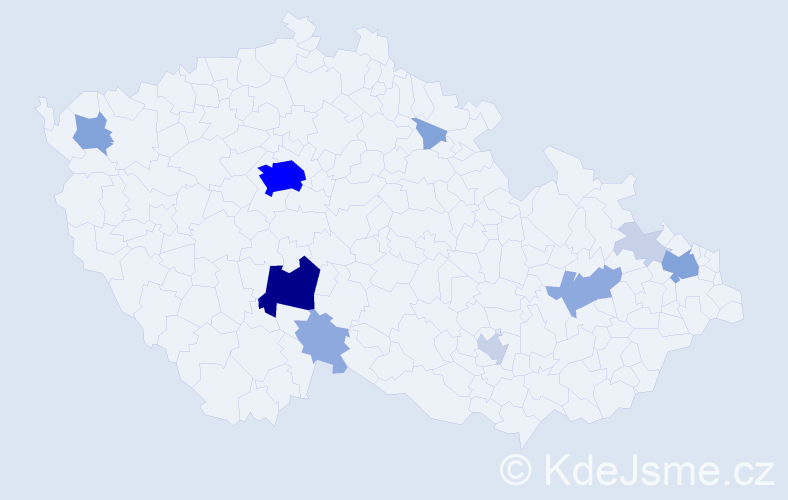 Příjmení: 'Kulveit', počet výskytů 36 v celé ČR