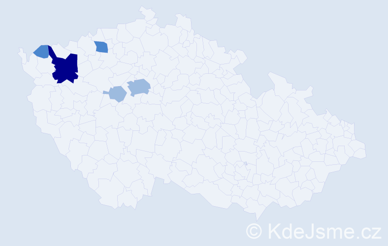 Příjmení: 'Kirov', počet výskytů 10 v celé ČR