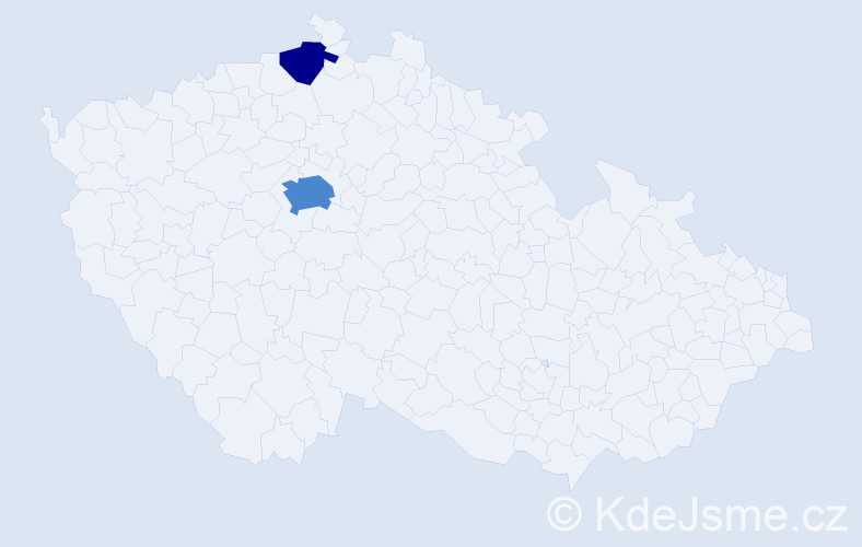 Příjmení: 'Kivader', počet výskytů 4 v celé ČR