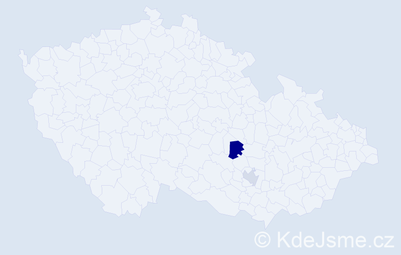 Příjmení: 'Lontrasová', počet výskytů 5 v celé ČR