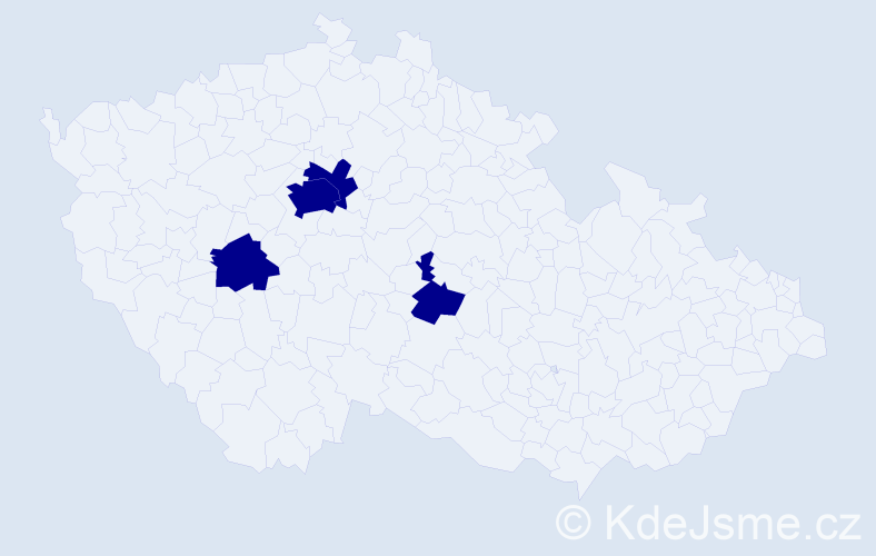 Příjmení: 'Vobišová', počet výskytů 4 v celé ČR