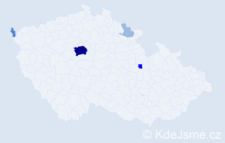 Příjmení: 'Meszarošová', počet výskytů 10 v celé ČR