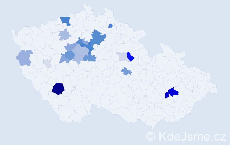 Příjmení: 'Landsinger', počet výskytů 73 v celé ČR