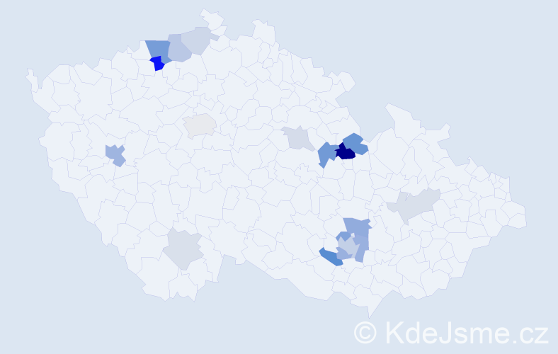 Příjmení: 'Täuber', počet výskytů 40 v celé ČR