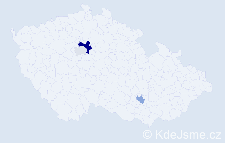 Příjmení: 'Stojnić', počet výskytů 6 v celé ČR