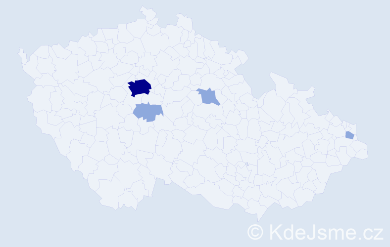 Příjmení: 'Neuralová', počet výskytů 8 v celé ČR