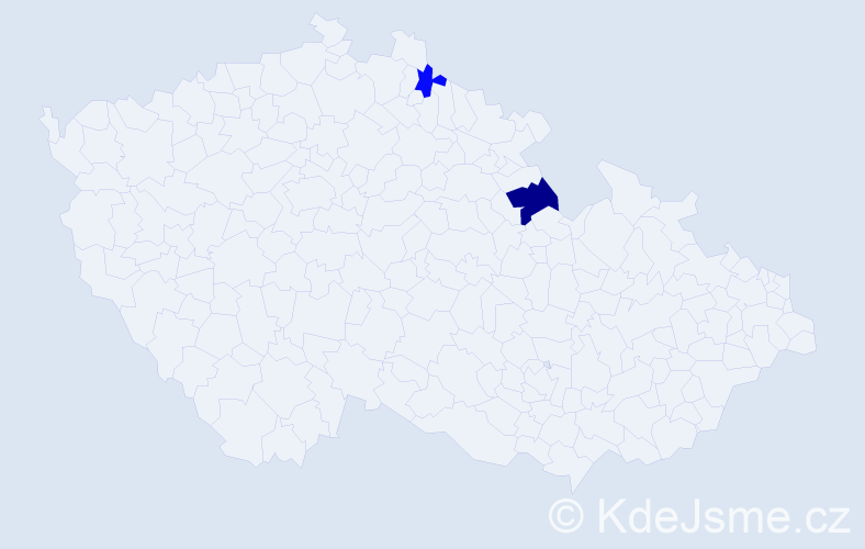 Příjmení: 'Czerniawski', počet výskytů 3 v celé ČR