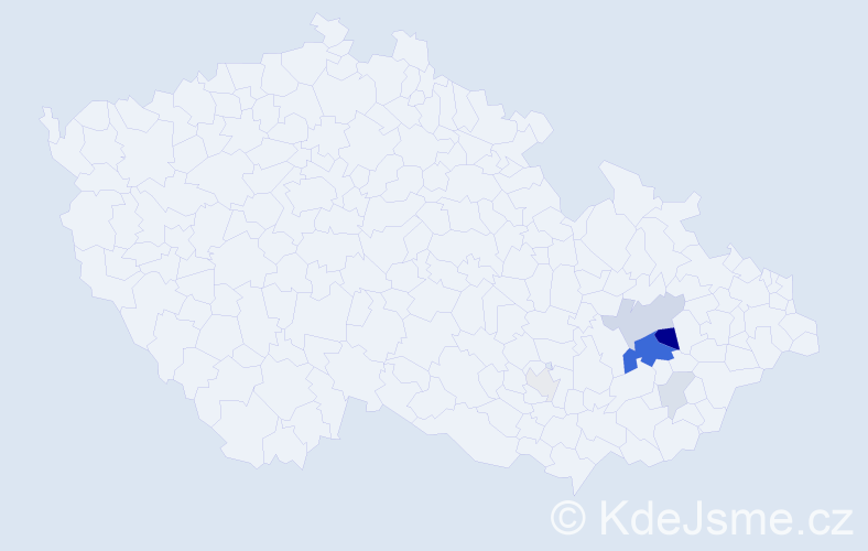 Příjmení: 'Sohlich', počet výskytů 19 v celé ČR