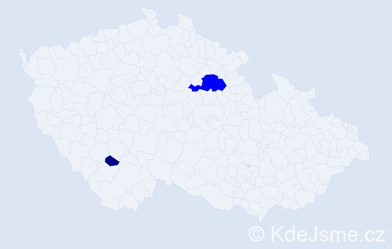Příjmení: 'Manzjuk', počet výskytů 3 v celé ČR