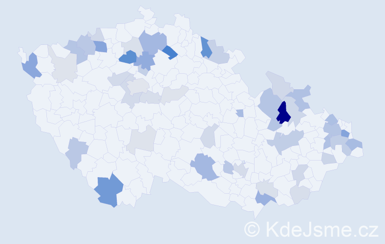 Příjmení: 'Šimo', počet výskytů 126 v celé ČR
