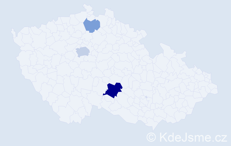 Příjmení: 'Duru', počet výskytů 8 v celé ČR