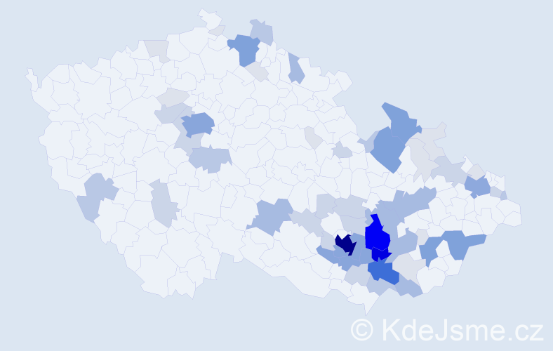Příjmení: 'Doupovcová', počet výskytů 233 v celé ČR