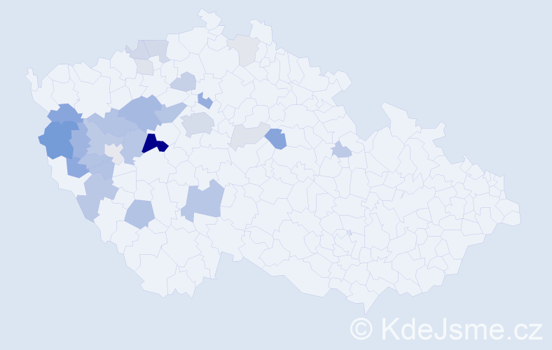 Příjmení: 'Balá', počet výskytů 66 v celé ČR