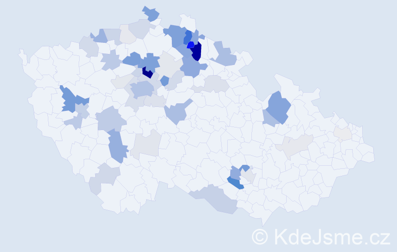 Příjmení: 'Hádková', počet výskytů 195 v celé ČR