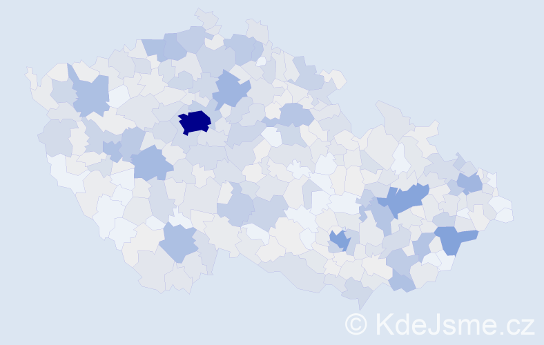 Příjmení: 'Zajíčková', počet výskytů 2602 v celé ČR