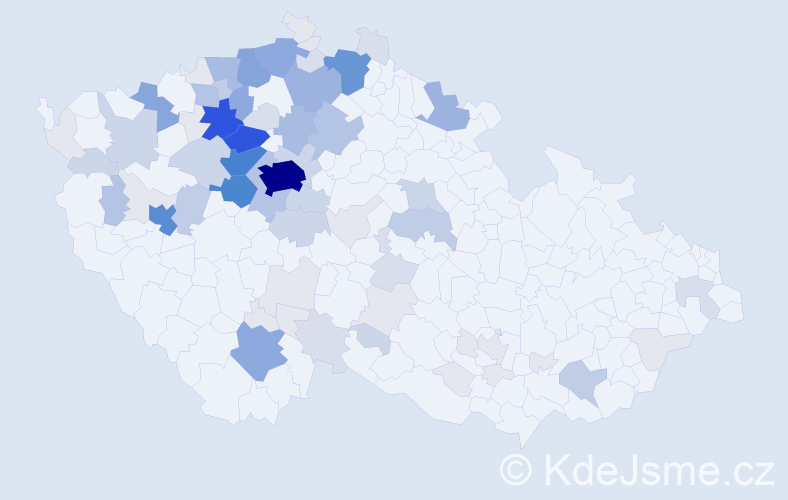 Příjmení: 'Paur', počet výskytů 329 v celé ČR