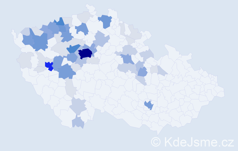 Příjmení: 'Vimr', počet výskytů 209 v celé ČR