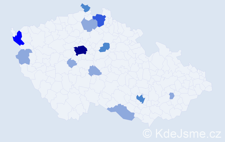 Příjmení: '"Do Minh"', počet výskytů 24 v celé ČR