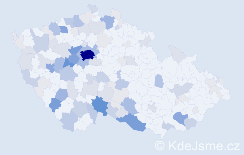 Příjmení: 'Frühauf', počet výskytů 352 v celé ČR