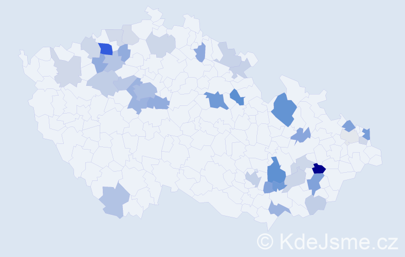 Příjmení: 'Hilbertová', počet výskytů 90 v celé ČR