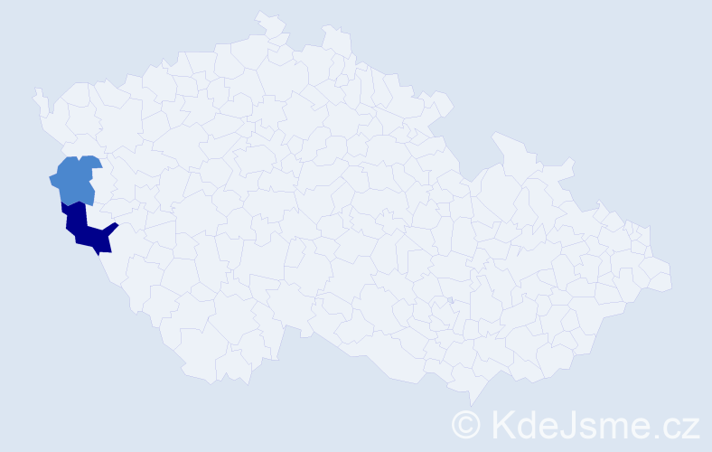 Příjmení: 'Vasuková', počet výskytů 6 v celé ČR