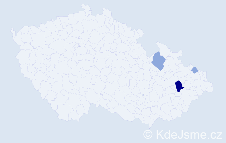 Příjmení: 'Grammerová', počet výskytů 9 v celé ČR