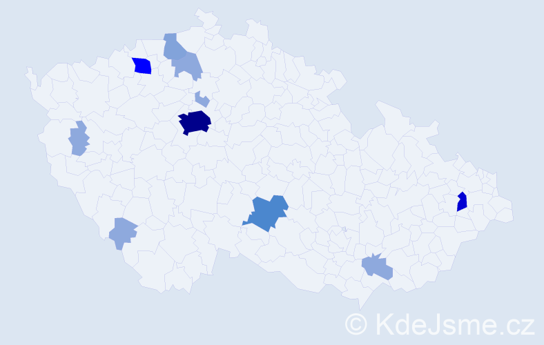Příjmení: 'Mende', počet výskytů 32 v celé ČR