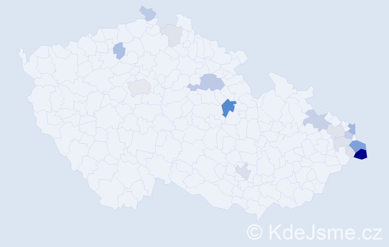 Příjmení: 'Sobel', počet výskytů 37 v celé ČR
