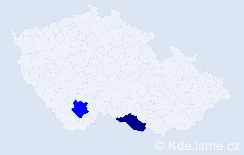 Příjmení: 'Karlinger', počet výskytů 3 v celé ČR