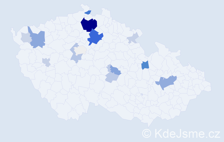 Příjmení: 'Flusek', počet výskytů 42 v celé ČR