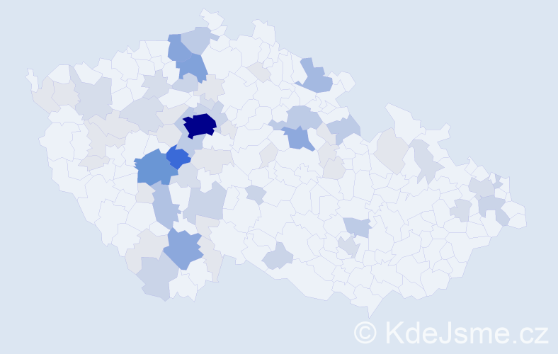 Příjmení: 'Vandas', počet výskytů 202 v celé ČR