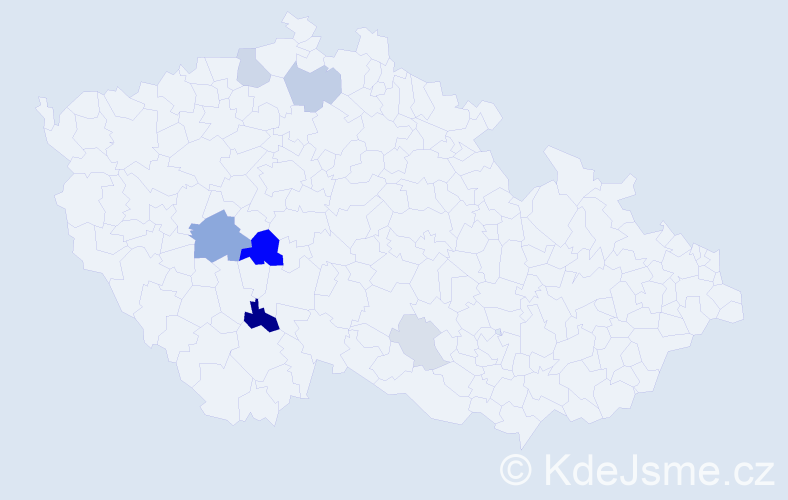 Příjmení: 'Polida', počet výskytů 18 v celé ČR