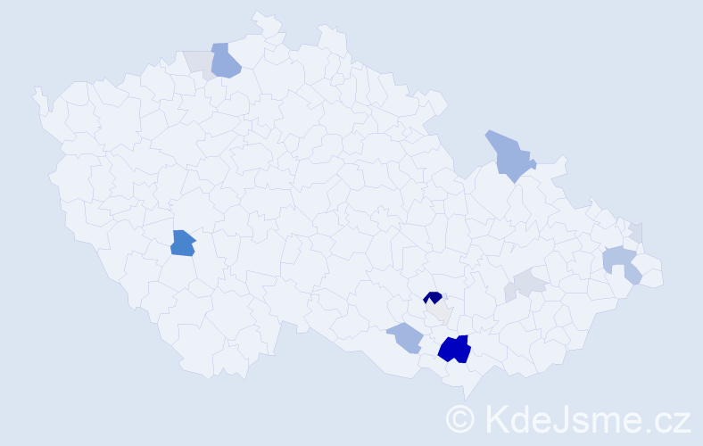 Příjmení: 'Košvica', počet výskytů 32 v celé ČR