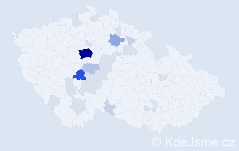 Příjmení: 'Bezkočková', počet výskytů 66 v celé ČR