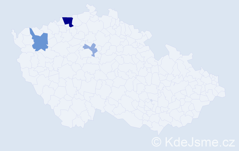 Příjmení: 'Fujavová', počet výskytů 9 v celé ČR
