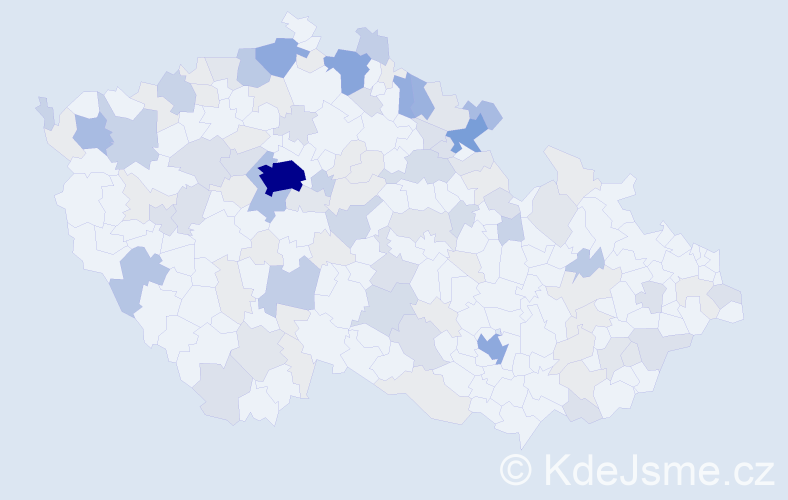 Příjmení: 'Martin', počet výskytů 383 v celé ČR