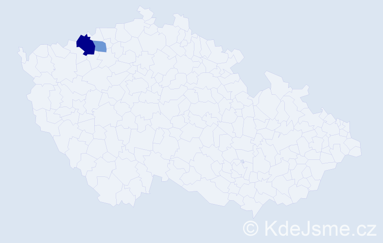Příjmení: 'Fridrikh', počet výskytů 4 v celé ČR