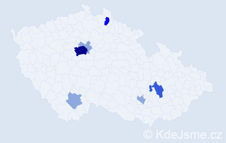 Příjmení: 'Roden', počet výskytů 15 v celé ČR