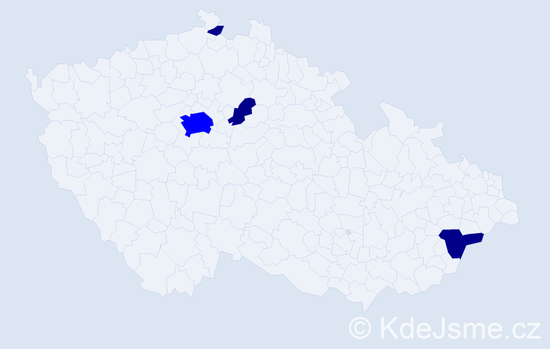 Příjmení: 'Forkert', počet výskytů 7 v celé ČR