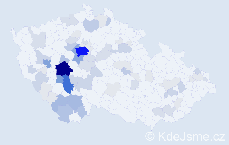 Příjmení: 'Tesková', počet výskytů 236 v celé ČR