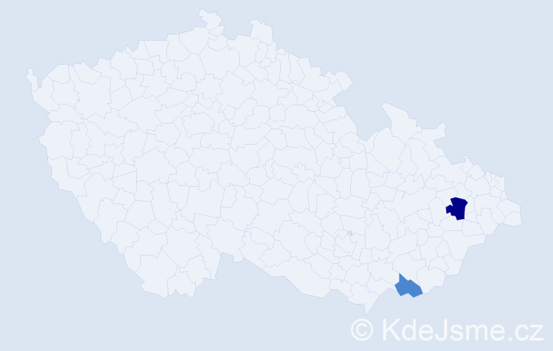 Příjmení: 'Muszynská', počet výskytů 6 v celé ČR