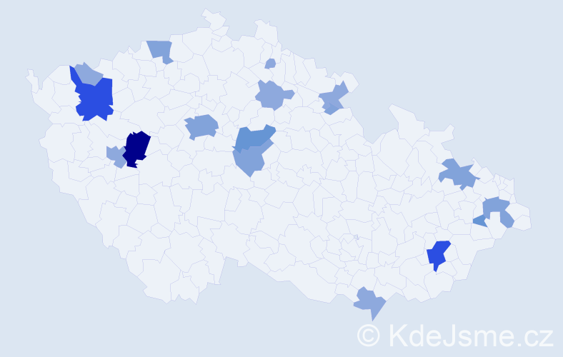 Příjmení: 'Sandtnerová', počet výskytů 42 v celé ČR